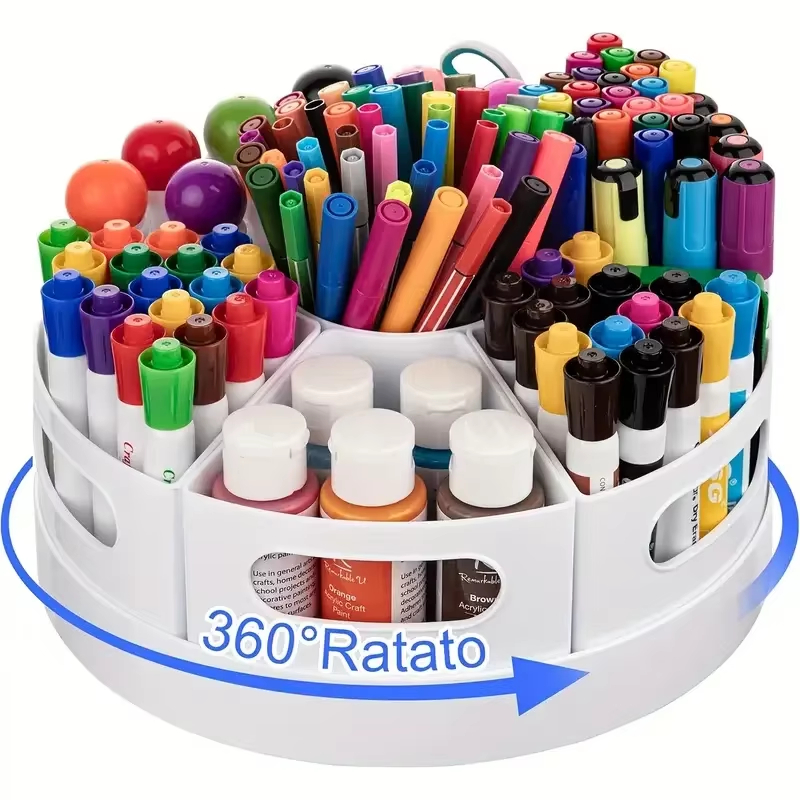Tech Accessories For Office - 360 ° Organizador de mesa giratório