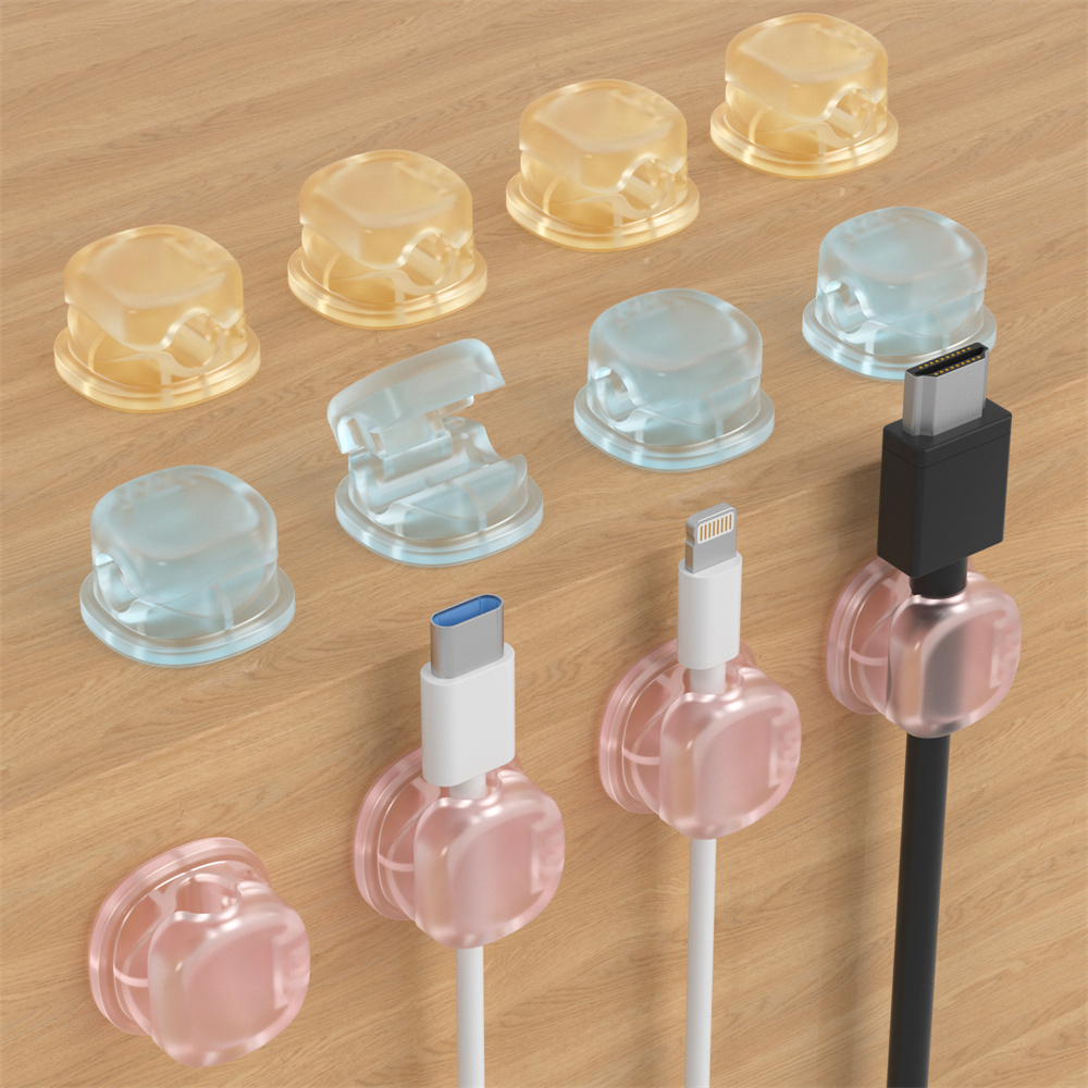 Desk Cable Clip - Organizador de Cabos Magnético Transparente em
