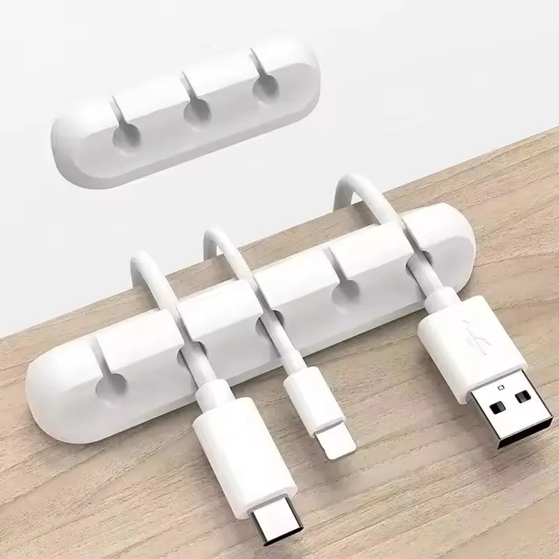 Desk Cable Clip - Organizador de Cabos USB de Silicone: