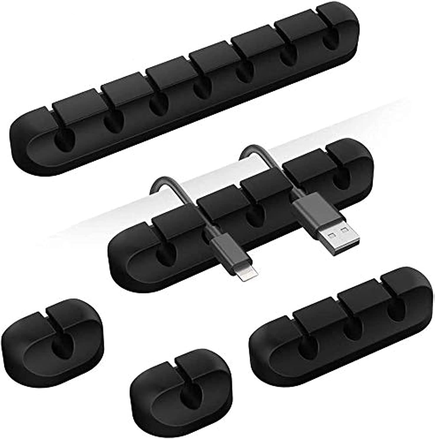 Desk Cable Clip - Organizador de cabos adesivo para mesa,