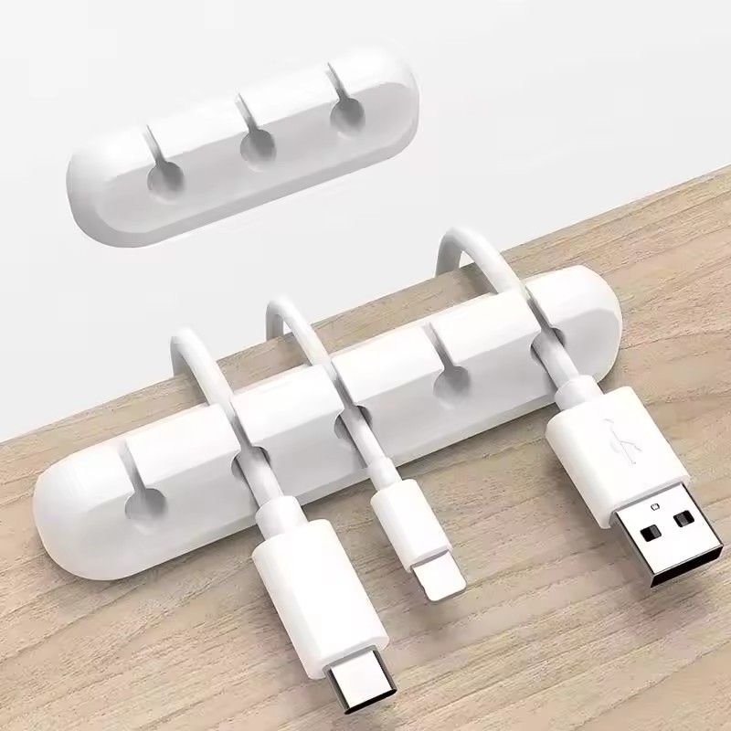 Desk Cable Clip - Organizador de Cabos USB de Silicone: