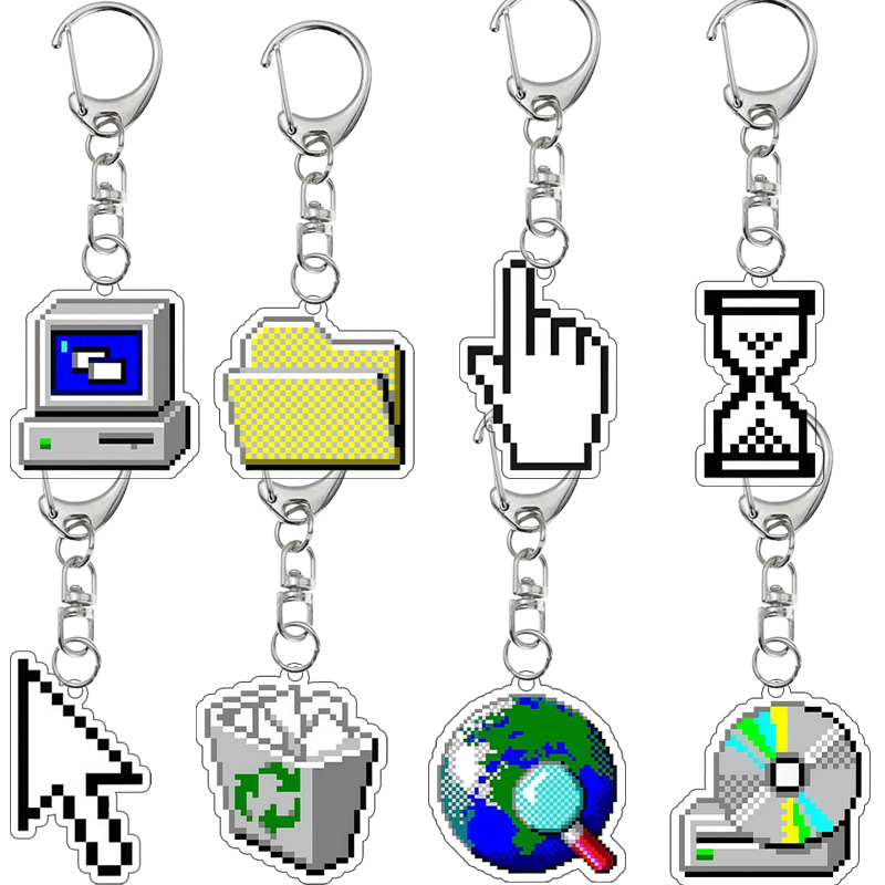 Tech Keychain Accessories - Chaveiro Acrílico Criativo com Impressão Dupla
