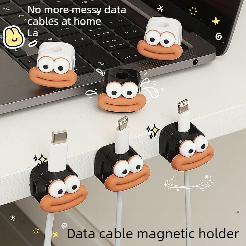 Desk Cable Clip - 1/5/10 Peças Clipes Magnéticos para Cabos,