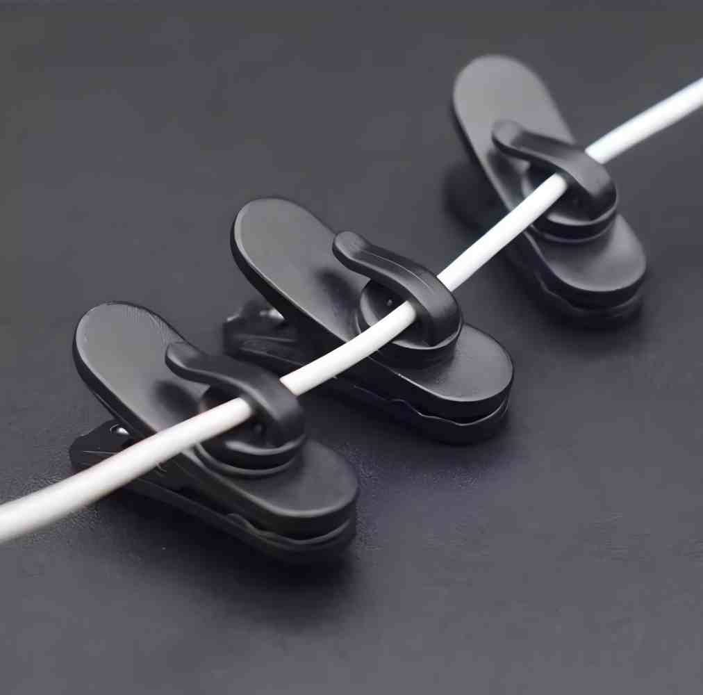 10pcs clipes giratórios do cab - Desk Cable Clip avaliação e preço