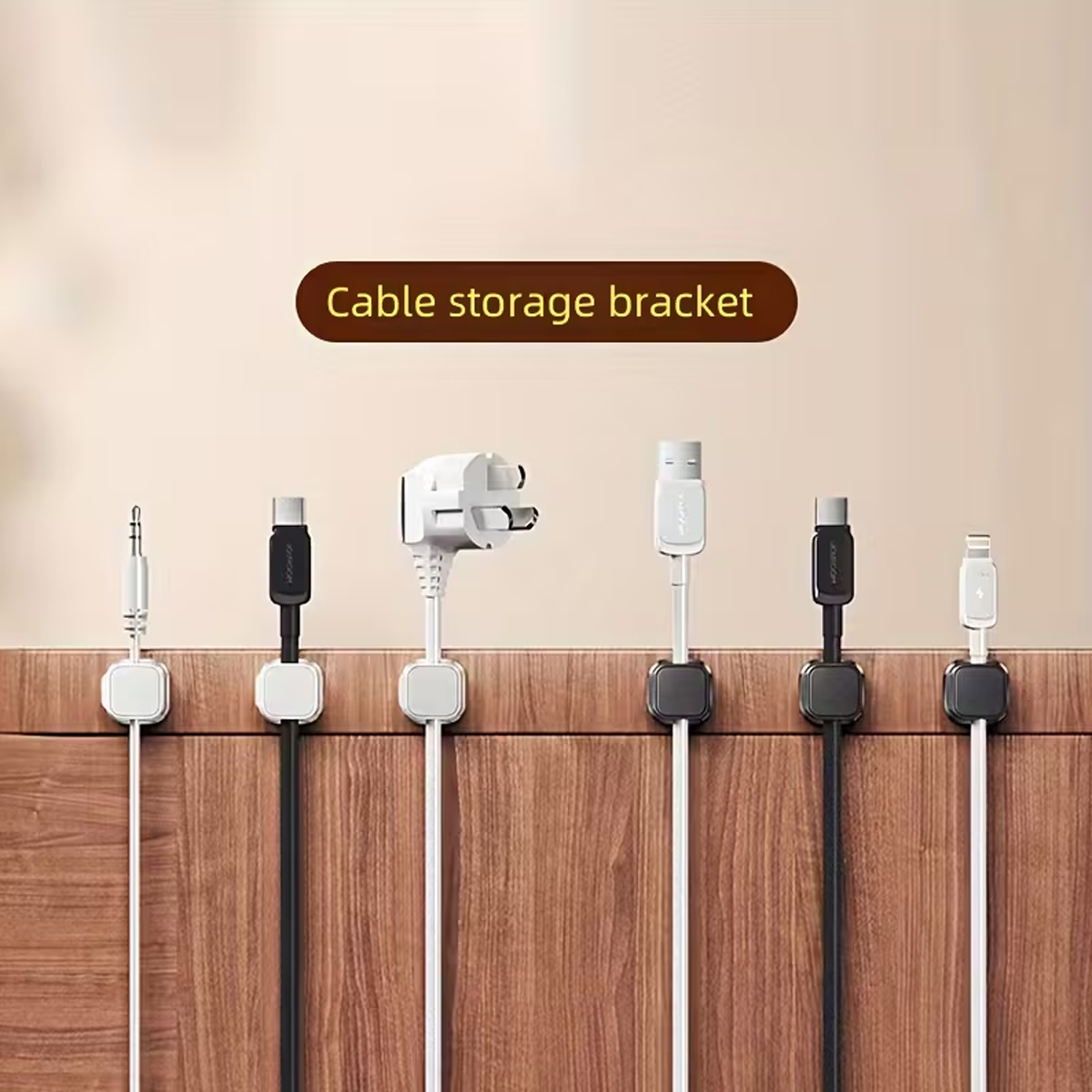 Kit Organizador de Cabos de 12 - Desk Cable Clip avaliação e preço