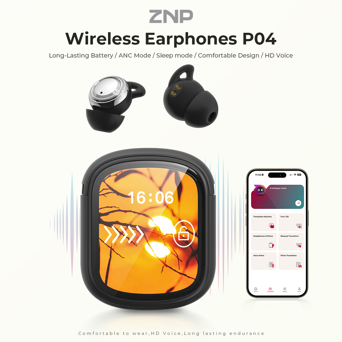 Fones de Ouvido ZNP P04 para D - Power Bank Wireless avaliação e preço