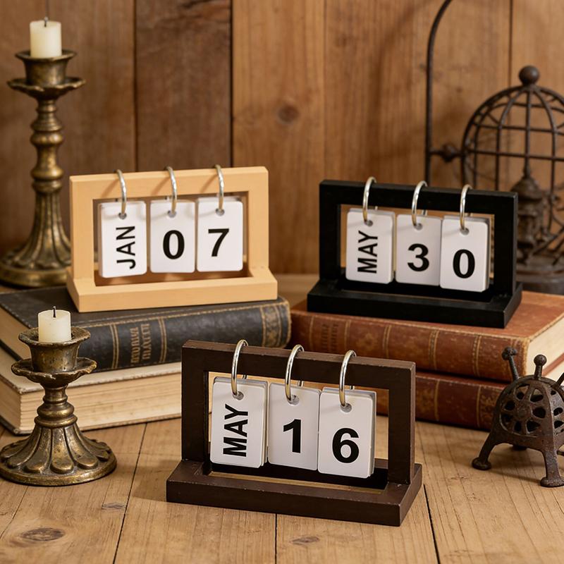 【M】Mini Calendário de Mesa par - Tech Accessories For Office avaliação e preço