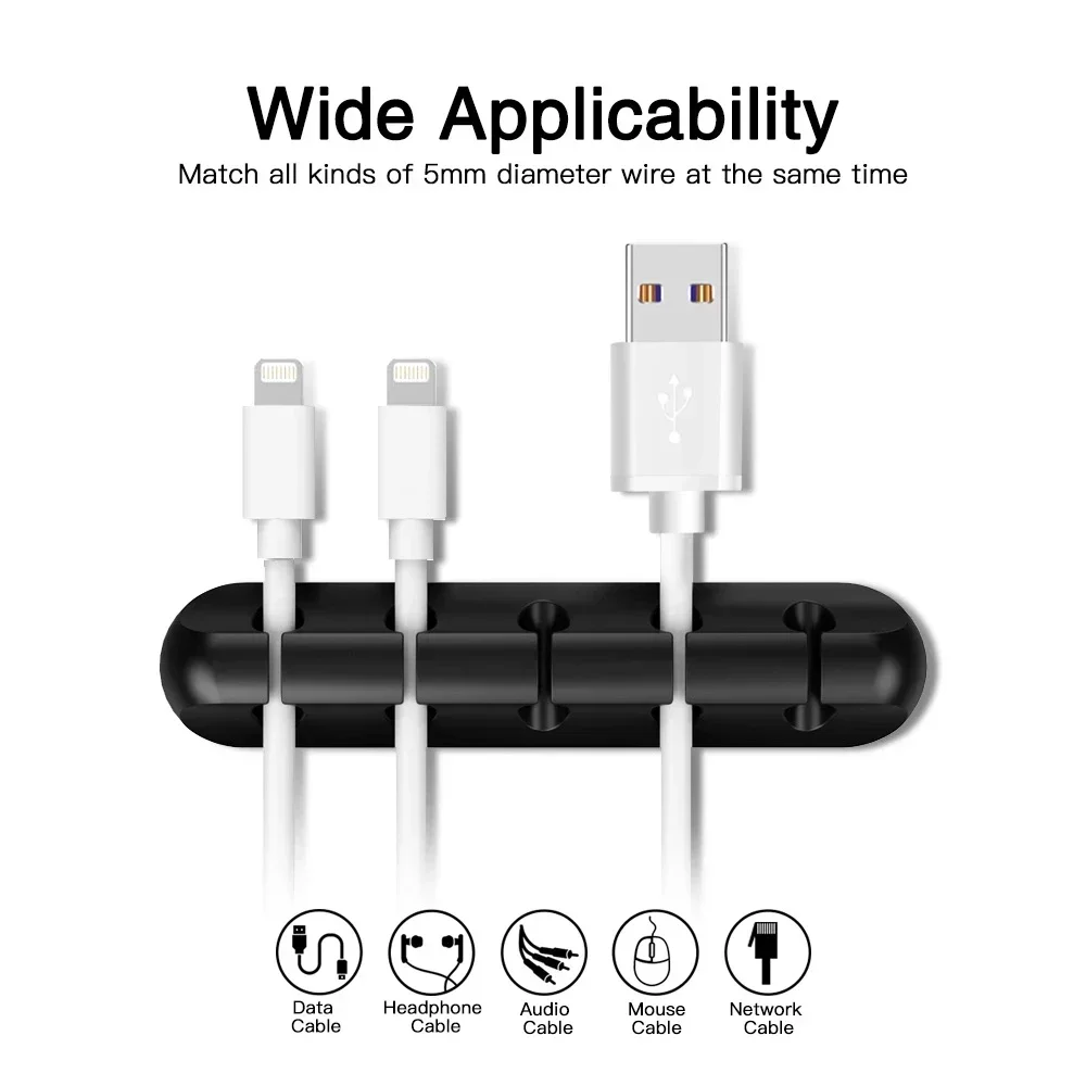 Organizador de cabos adesivo p - Desk Cable Clip avaliação e preço