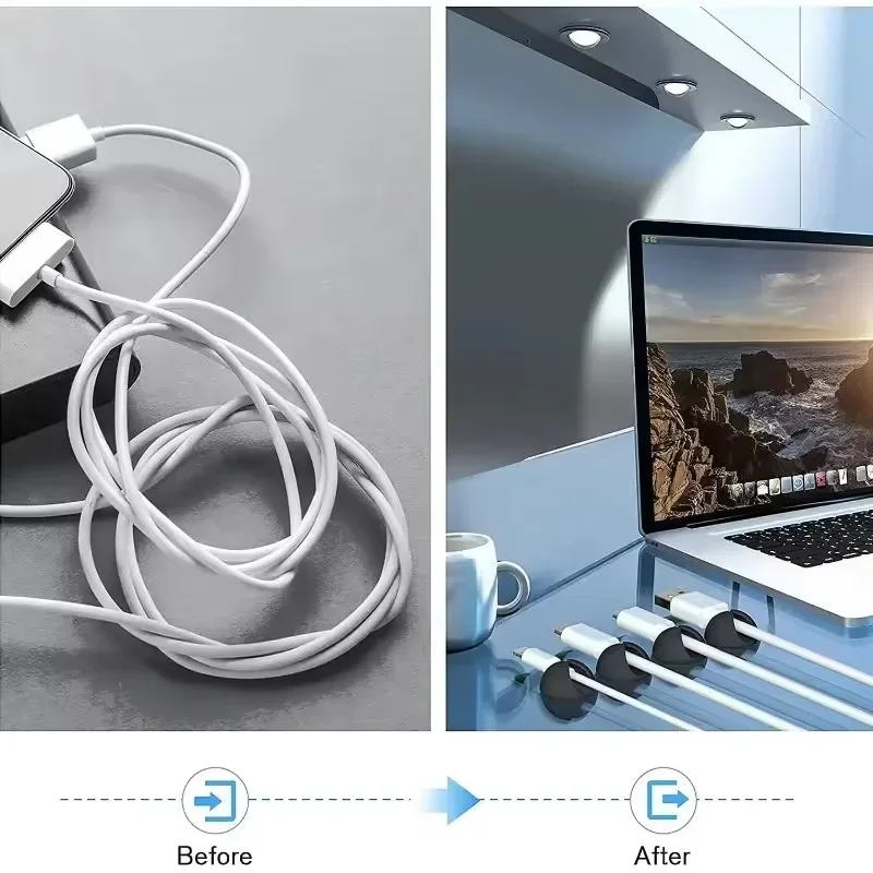 5/50 pçs clipes de cabo de par - Desk Cable Clip avaliação e preço